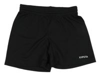 Černé funkční sportovní kraťasy s logem KIPSTA