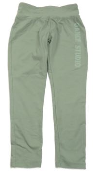 Světlekhaki sportovní legíny s nápisem St. Bernard