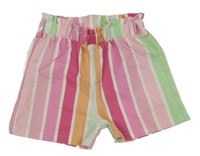 Pruhované paper bag kraťasy