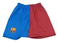 Modro-bordó fotbalové kraťasy FCB