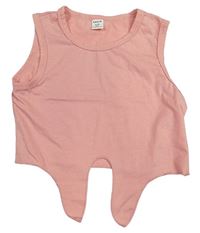 Růžový crop top Shein