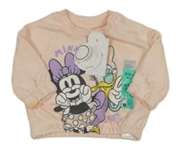 Nové - Růžová mikina s Minnie a Daisy Primark
