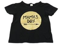 Černé tričko s nápisem