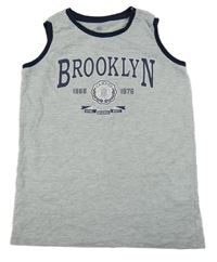 Šedé melírované tílko s nápisem LC Waikiki