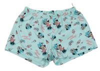 Světlemodré bavlněné kraťasy s Minnie C&A