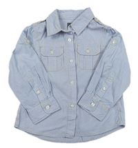 Modro-bílá pruhovaná košile H&M
