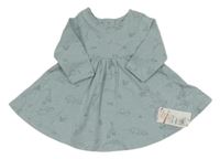 Nové - světlemodré šaty se zvířátky M&S