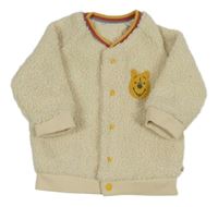 Smetanová huňatá podšitá propínací mikina s Púem M&S