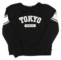 Černá mikina s nápisem H&M