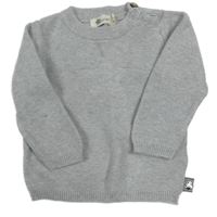 Šedý lehký svetr s hvězdou 