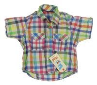 Nové - barevná kostkovaná košile Primark