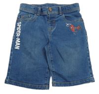 Modré riflové kraťasy se Spidermanem C&A