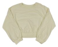 Smetanová crop lehká mikina Next