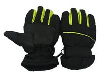 Černé šusťákové zimní funkční prstové rukavice Crivit