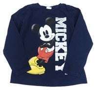 Tmavomodré triko s Mickeym Disney