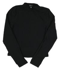 Černé crop triko New Look