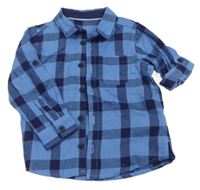 Modrá kostkovaná košile Mothercare