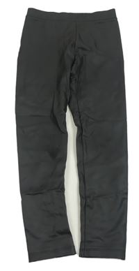 Černé koženkové legíny H&M