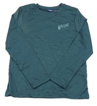 Petrolejové thermo triko s nápisem Lupilu