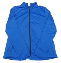 Tmavomodrá sportovní propínací mikina Decathlon