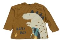 Hnědé triko s dinem George