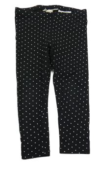 Černé puntíkaté legíny H&M