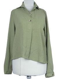 Dámská světlekhaki crop halenka Primark 