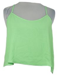 Dámský světlezelený crop top Topshop 