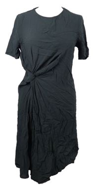 Dámské tmavošedé šaty s řasením H&M