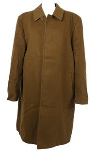 Pánský hnědý vlněný kabát Feraud 