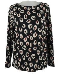 Dámské černé vzorované triko S. Oliver 