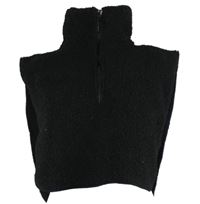 Dámská černá huňatá roláková vsadka Primark 