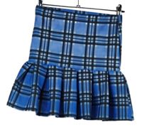 Dámská modro-černá kostkovaná sukně Boohoo 