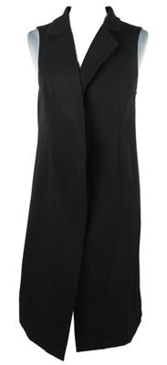 Dámská černá maxi vesta MissGuided 