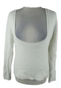 Dámský smetanový chlupatý svetr H&M