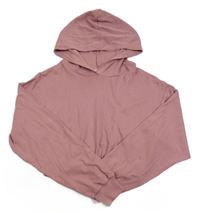 Růžová crop mikina s kapucí Matalan