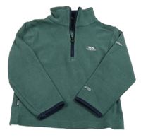 Khaki fleecová funkční mikina s logem Trespass