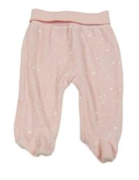 Světlerůžové sametové polodpuky s hvězdičkami so cute