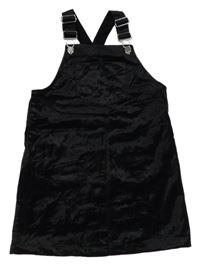 Černé sametové laclové šaty TU