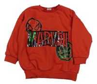 Červená mikina s Avengers Marvel