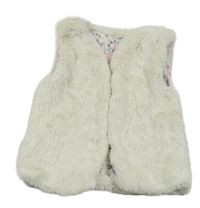 Bílá kožešinová podšitá vesta 