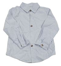 Modro-bílá pruhovaná košile 