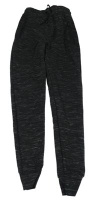 Černé melírované tepláky 