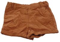 Cihlové manšestrové kraťasy C&A