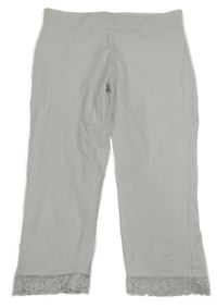 Bílé capri legíny s krajkou INFINITY KIDS 