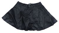 Černá koženková sukně H&M
