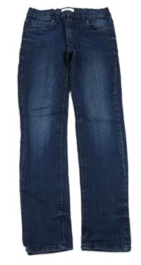 Tmavomodré skinny rifle Lindex