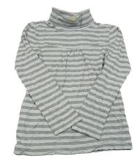 Šedý pruhovaný rolák Next