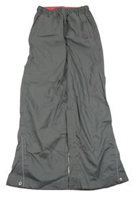 Šedé šusťákové voděodolné kalhoty Pocopiano