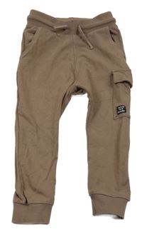 Hnědé tepláky s kapsou Next